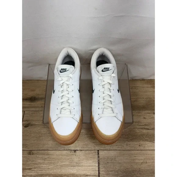 Nike White and Brown Women's Sneakers - Picture 3 of 10